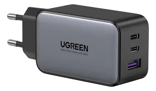 Carregador Turbo Ugreen 65W GaN 3 Portas — Vale a Pena?