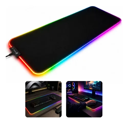Mouse Pad Gamer RGB 80x30cm com 13 Modos de LED (LIONMAX) — Vale a Pena?
