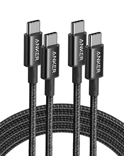 Cabo USB-C para USB-C Anker 1,8m 100W (Kit com 2) — Vale a Pena?