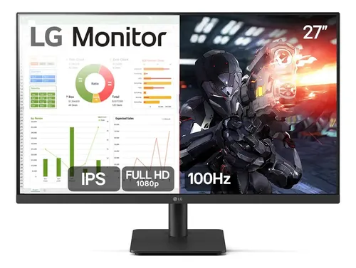 Monitor LG 27” IPS 100Hz Full HD (27MS500) — Vale a Pena?