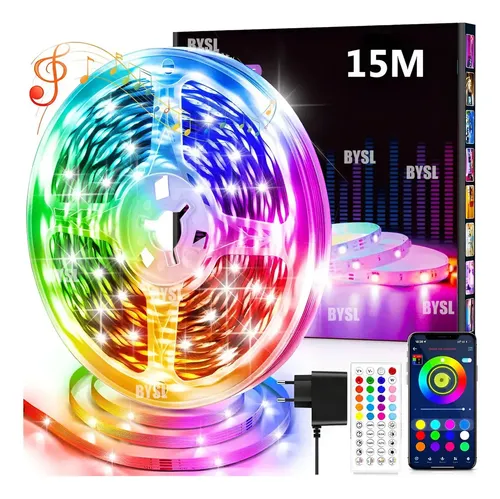 Fita de LED BYSL 15m com Bluetooth — Vale a pena?