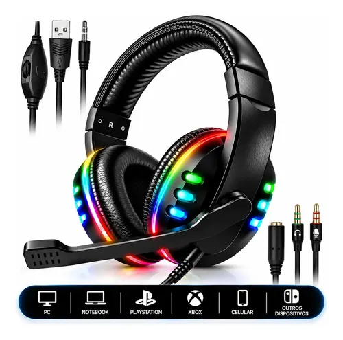 Headset Gamer RGB com Microfone P2 (Landara) — Vale a pena?