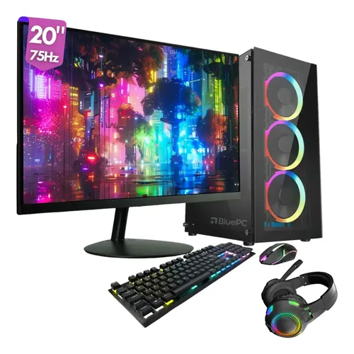 PC Gamer Completo AMD Ryzen 5 5600GT (BluePC) — Vale a pena?